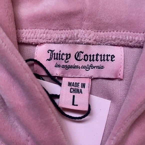Pink Velour Zip-Up Hoodie - Picture 2 of 4